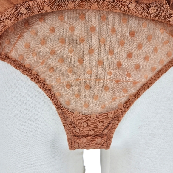 Intimately Free People Call Me Later Bodysuit Flutter Sleeve One Piece Small - Picture 6 of 13